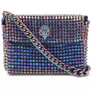Kurt Geiger Iridescent Crystal Mini Party Bag - NEW